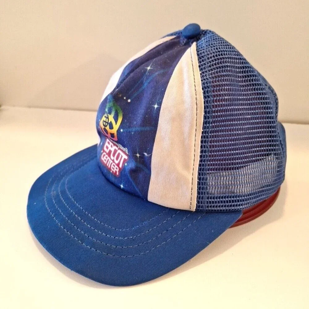 1982 Youth Walt Disney World Epcot Center Trucker Hat Snapback Child Vintage